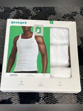 PAPI Ribbed Tank Tops Set of 3 Sz S (34-36). MSRP $36.